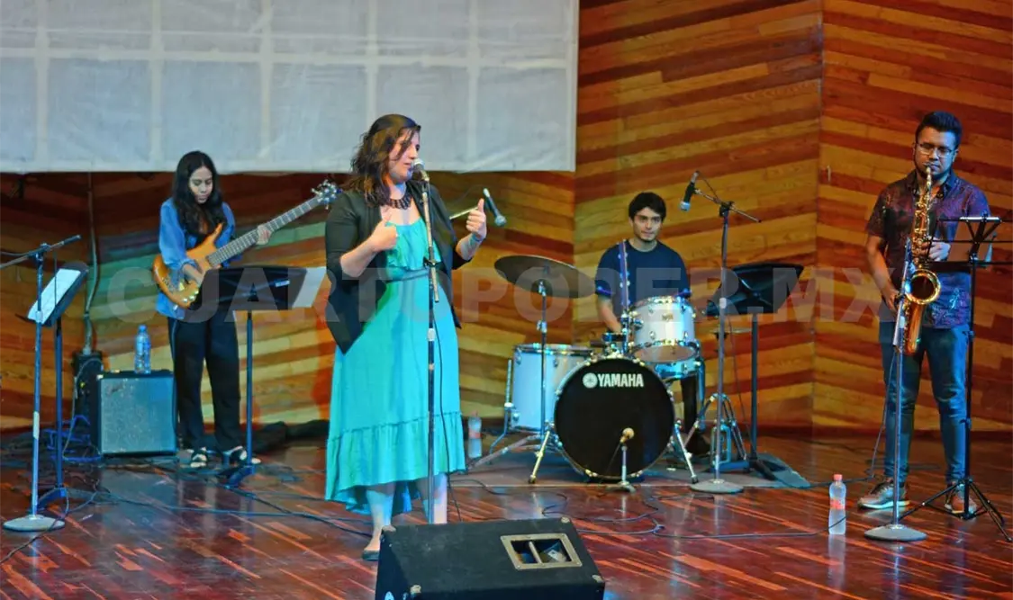 Participaron estudiantes de la licenciatura en Jazz y Música Popular de la Unicach. Darwin Mendoza