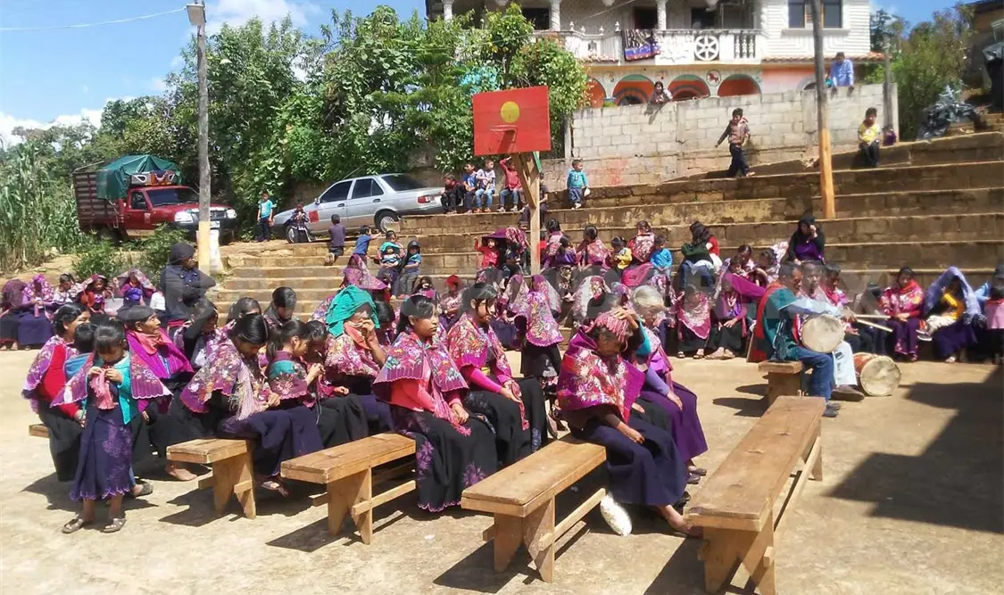 Los habitantes tzotziles se concentraron en la comunidad de Elambó Bajo, perteneciente al municipio de Zinacantán. Elio Henríquez / CP