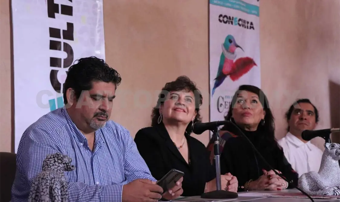 Rueda de prensa para dar a conocer el XVII Festival Cervantino. Cortesía