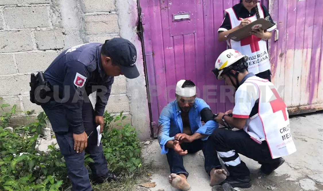 Lo descontaron con un objeto de metal en la cabeza y lo dejaron tirado en la calle en un charco de sangre. Rafael Cabrera / CP