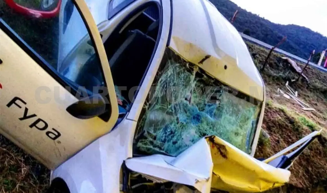 Seis lesionados en accidente carretero