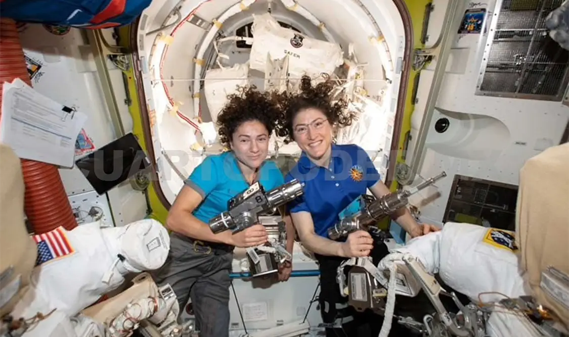 Las astronautas Koch y Meir participarán en una conferencia de prensa desde la órbita el lunes 21 de octubre. Twitter