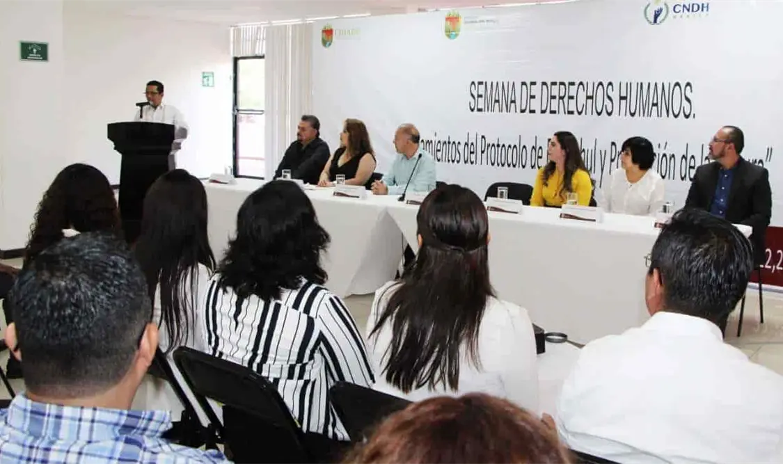 Llaven Abarca señaló que es fundamental trabajar de la mano con organismos que promuevan y protejan los derechos humanos. CP