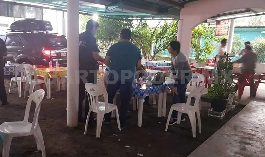 Los hechos ocurrieron al interior del restaurante “Carnitas Saltillito” ubicado en el tramo Tapachula-Ciudad Hidalgo. CP