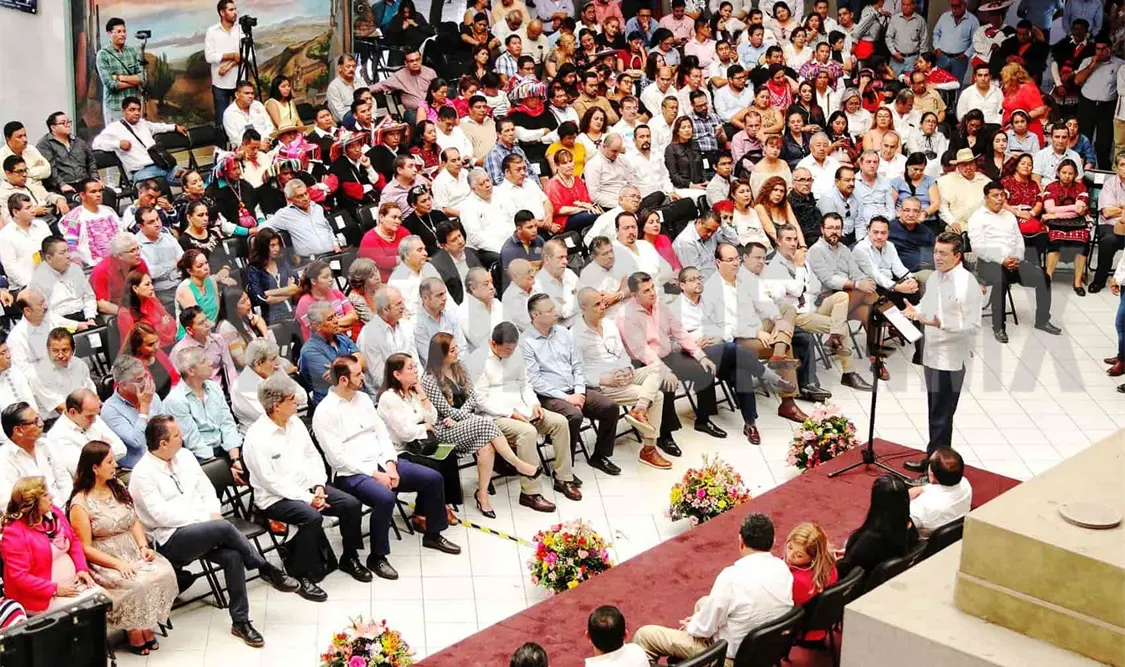 El gobernador Rutilio Escandón Cadenas inauguró la Jornada de Sensibilización de la Reforma Laboral. CP