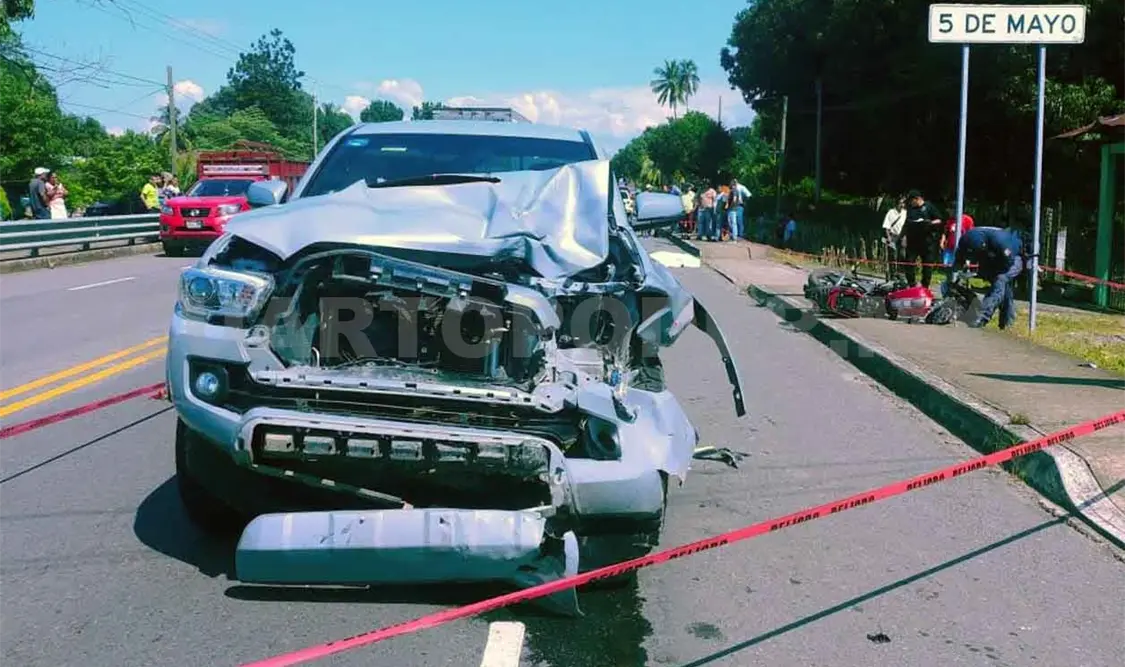 Abuelito motorizado murió atropellado por camioneta