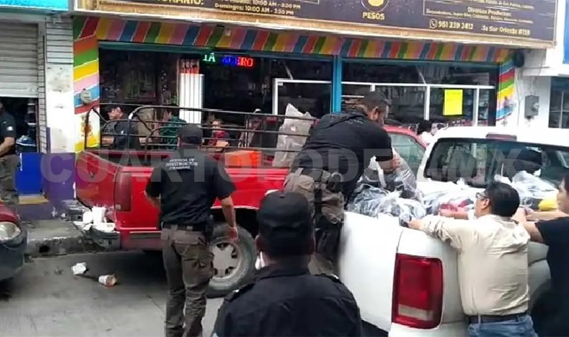 Realizan operativo para decomisar piratería