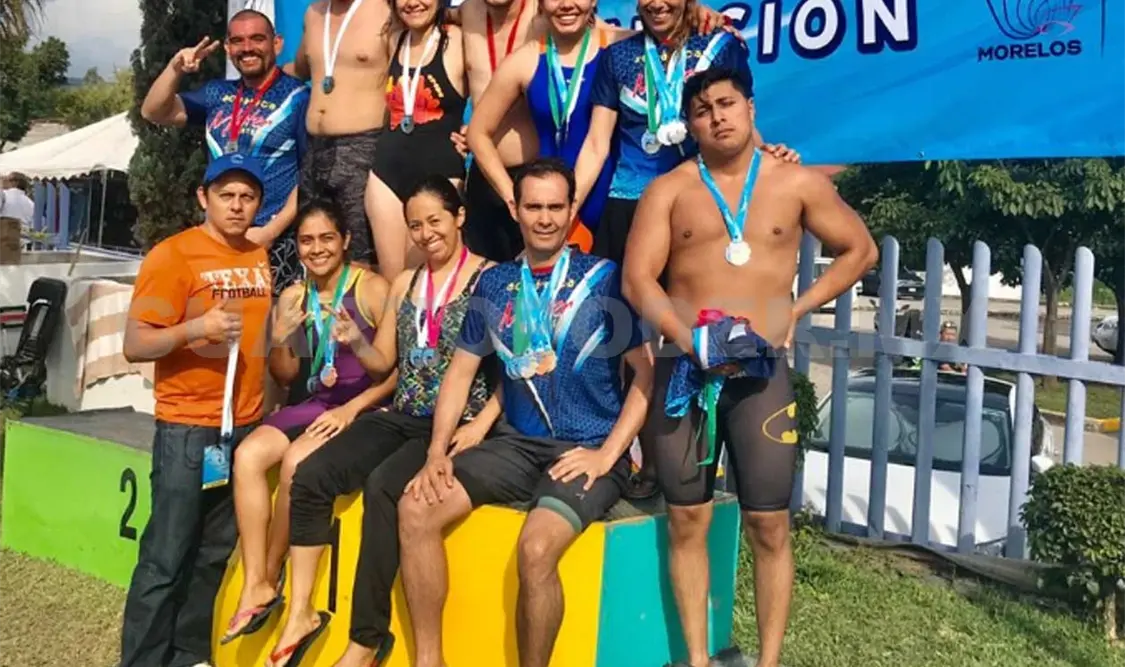 Nadadores masters consiguen medallas en Morelos
