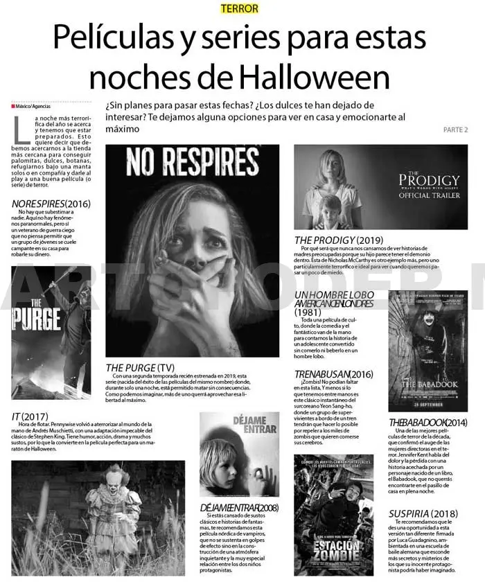 Películas y series para estas noches de Halloween