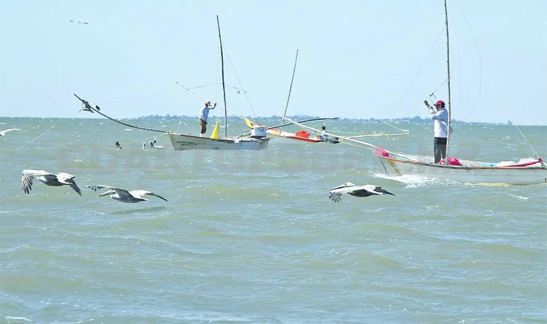 Pescadores se ven afectados ante la racha de vientos. Noel Vázquez / CP