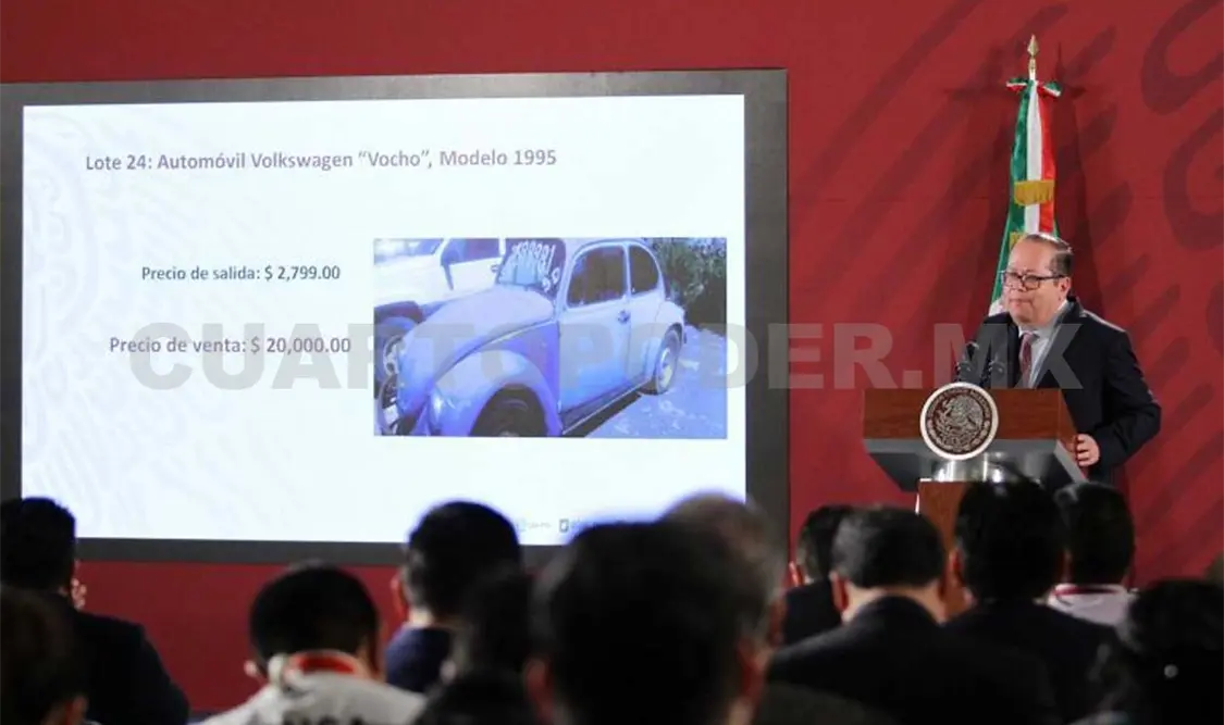 Gobierno obtiene 16.2 mdp en subasta
