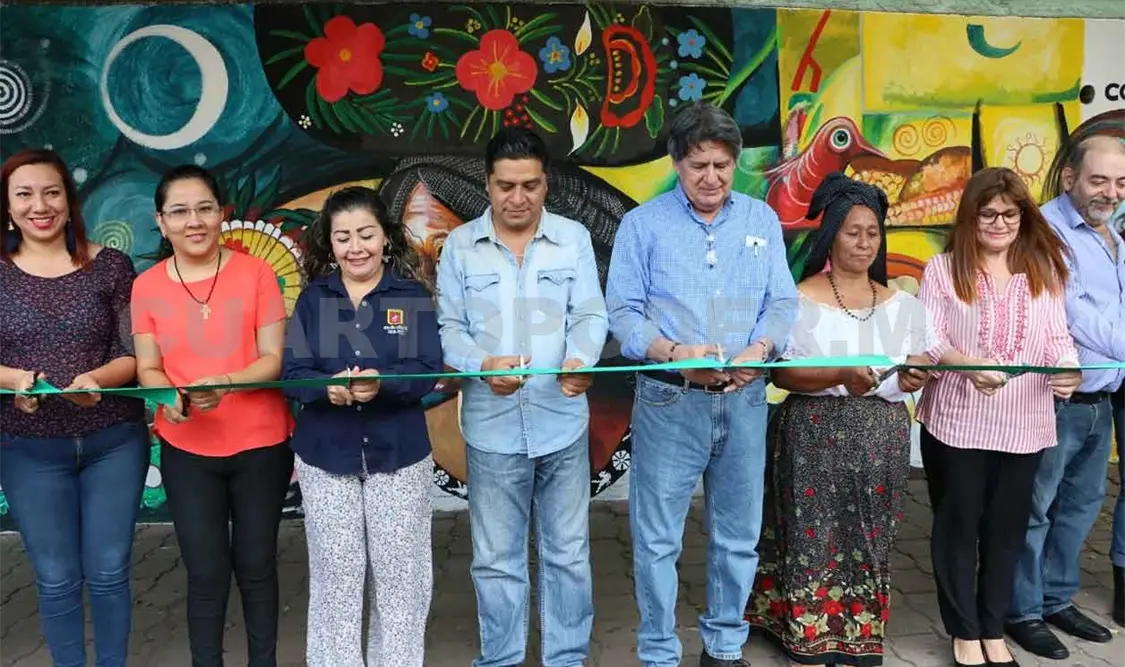 Inauguran mural en honor a la comida tradicional zoque