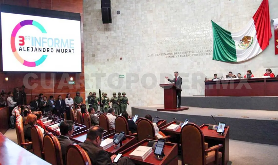 Entrega Alejandro Murat Hinojosa su tercer informe