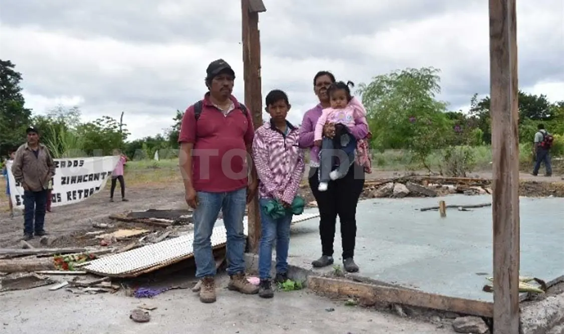 En la intemperie viven 20 familias