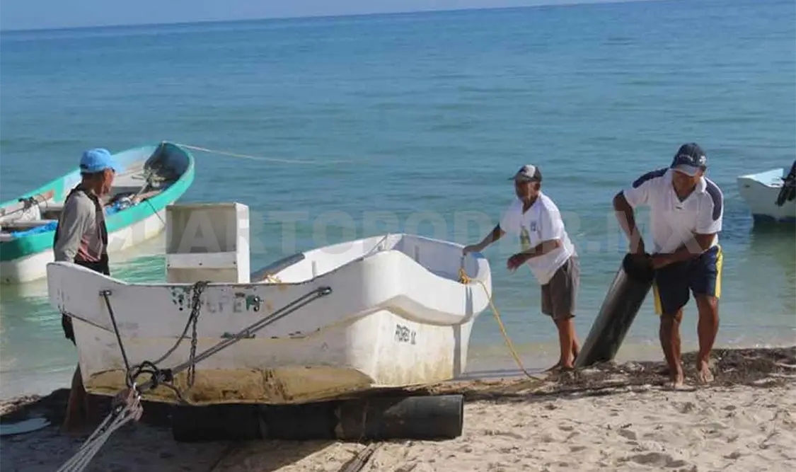 Pescadores afectados por baja producción