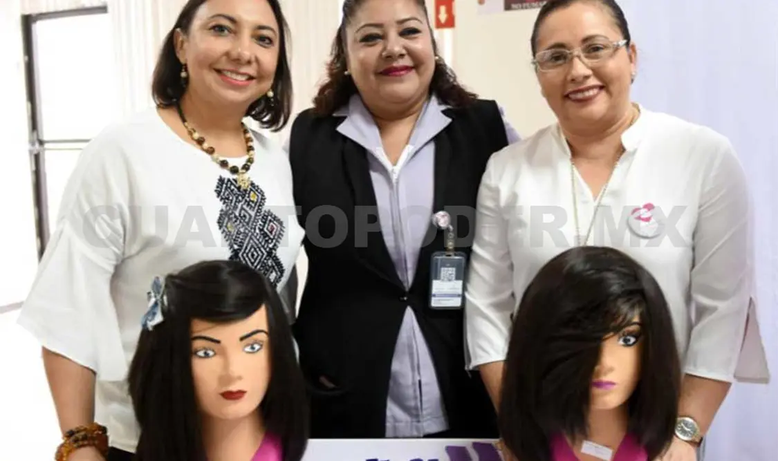 El Voluntariado de la Fiscalía hizo la invitación a la ciudadanía para que forme parte de la campaña “Dona tu cabello de corazón”. CP