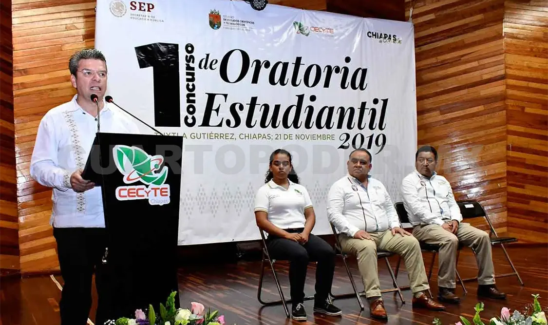 Inaugura Ismael Brito Mazariegos concurso de oratoria