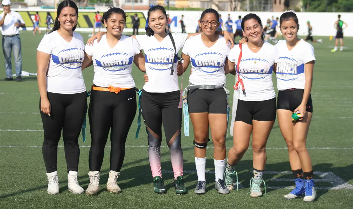 La escuadra de la Universidad Autónoma de Chiapas (Unach) domina el Torneo Intercolegial en la rama femenil. Jesús Ortega/CP