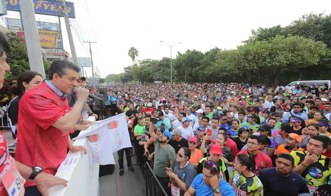 Inaugura Rutilio Escandón Primera Carrera Tuchtlán