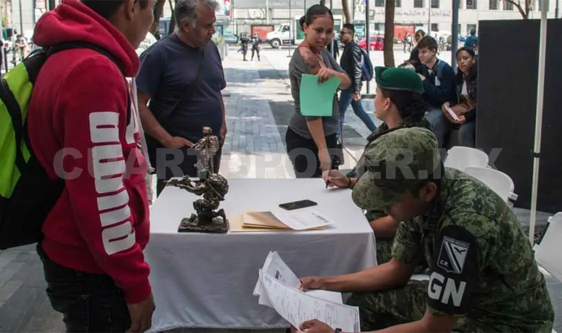 Reclutan a 14 mil 833 jóvenes para la GN