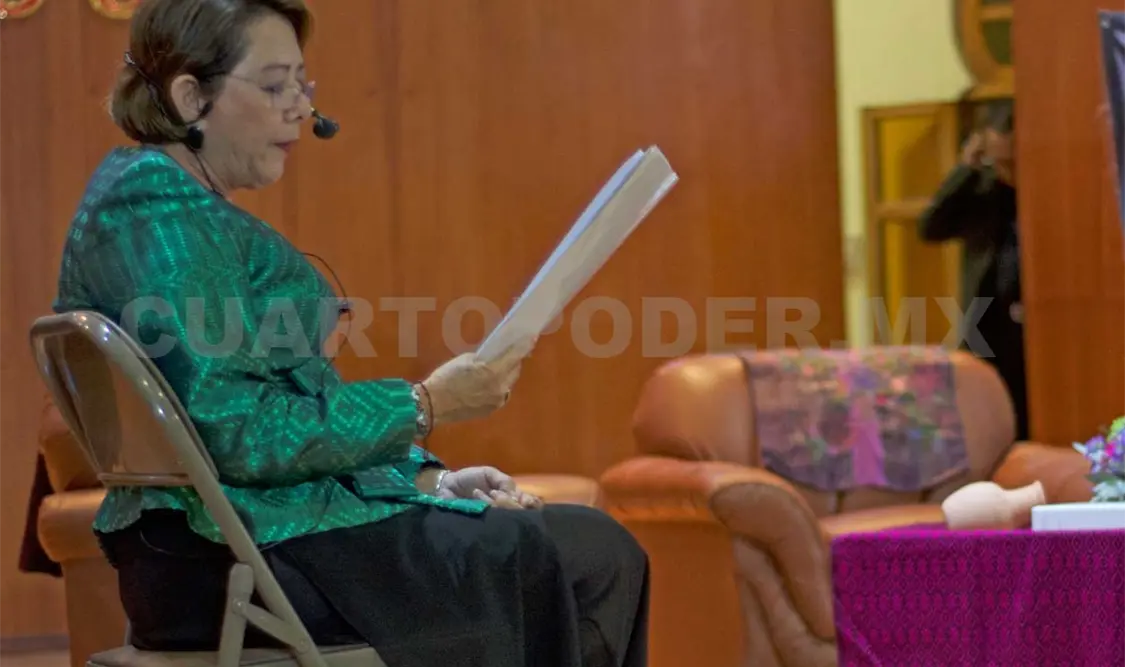 La maestra Lourdes Than Farrera. Darwin Mendoza