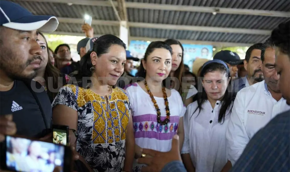 La secretaria del Bienestar visitó diversos municipios del estado. CP