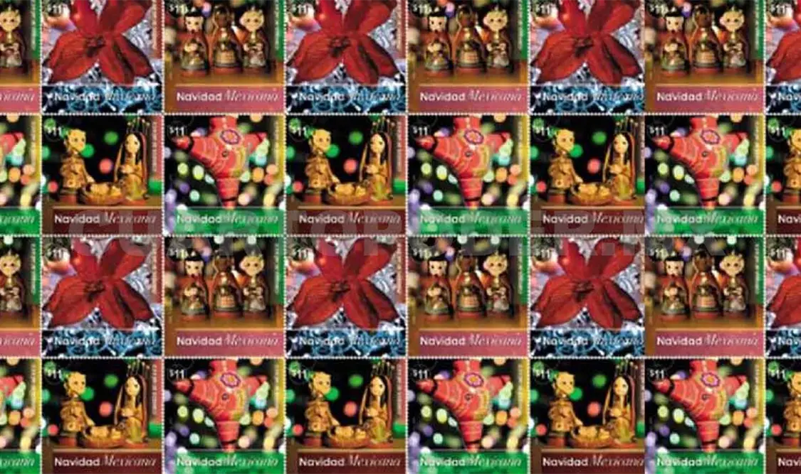 Emiten estampillas postales navideñas