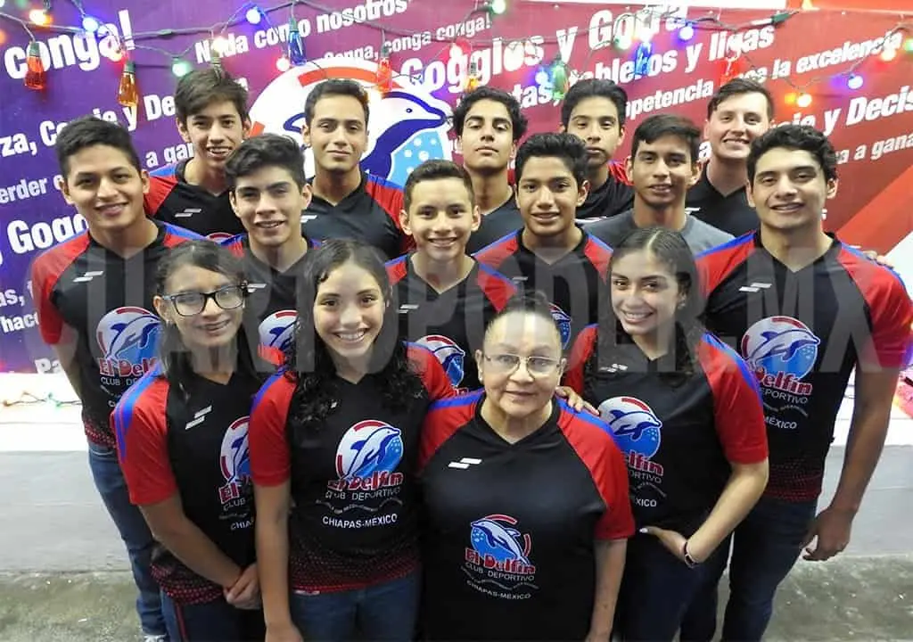 Los integrantes de la selección Delfín, listos para competir por Chiapas en el evento nacional invernal. Cortesía