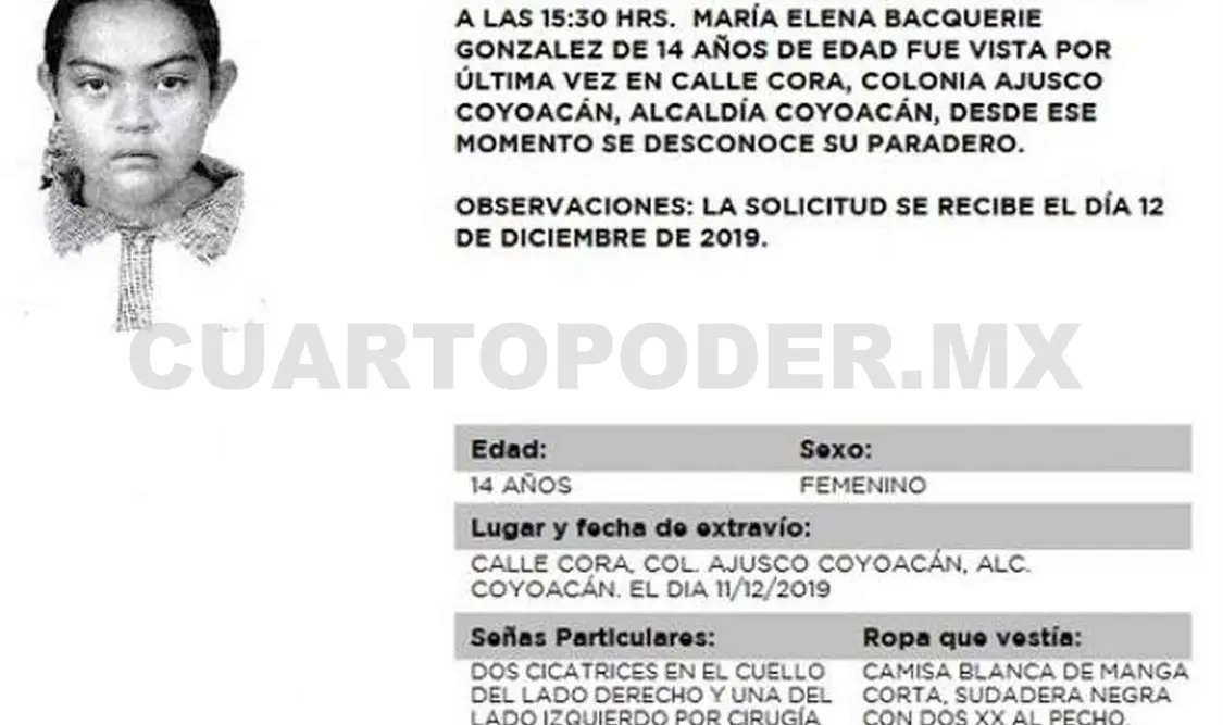 Desaparece menor en zona del Ajusco