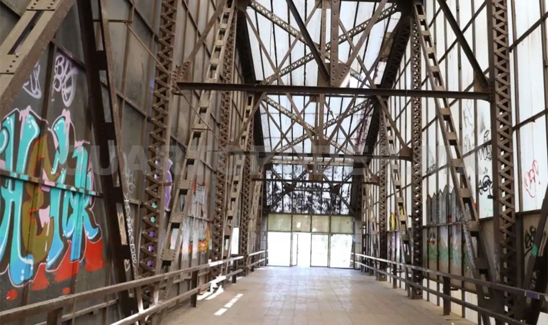 Puente de Fierro, en Ecatepec, Estado de México. Cortesía
