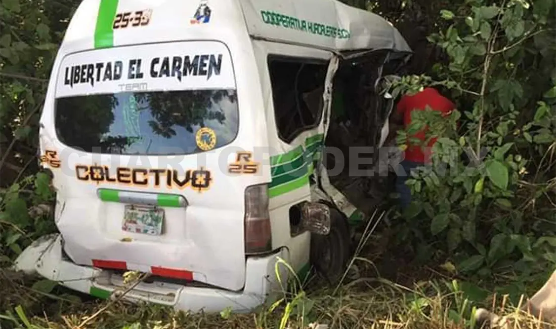 Colectivero fallece en trágico accidente vial