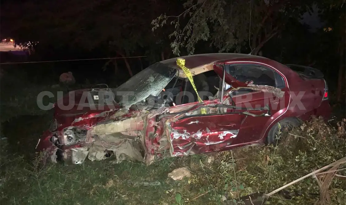 Cuatro personas heridas en accidente