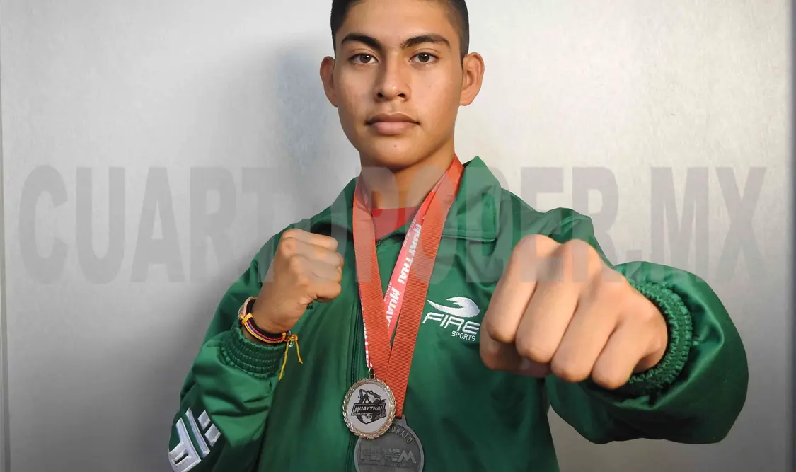 Con sus logros, José Miguel busca inspirar a la práctica del Muay Thai en Chiapas. Jesús Ortega/CP
