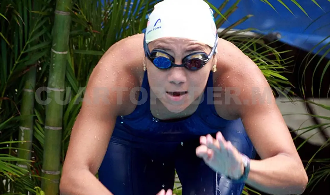 Anzueto compartió su experiencia en la Natación, la cual practica desde hace 4 décadas. Cortesía