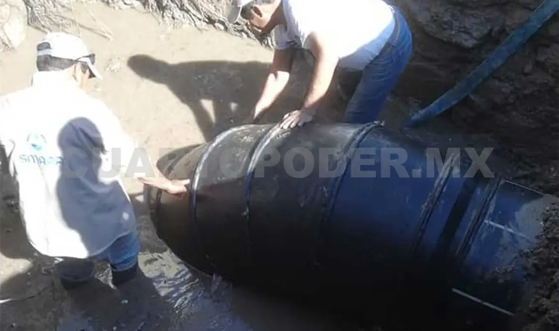 El corte en el suministro de agua se debe a una fuga que se localiza en una tubería del Brazo Norte. CP