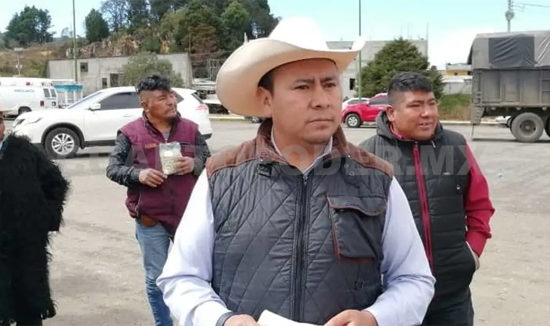Pobladores de diferentes parajes y comunidades del municipio de Chamula se manifestaron contra el alcalde Ponciano Gómez. Manuel Martínez / CP