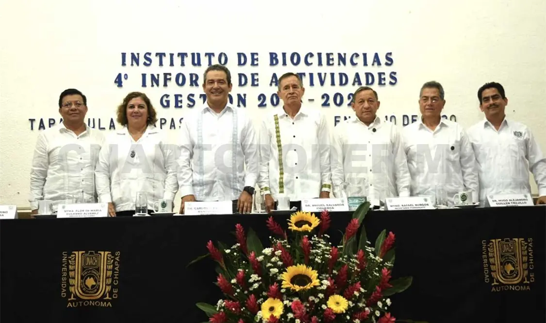 Rinde el director del Instituto de Biociencias, Miguel Salvador Figueroa, su Cuarto Informe de Actividades. CP