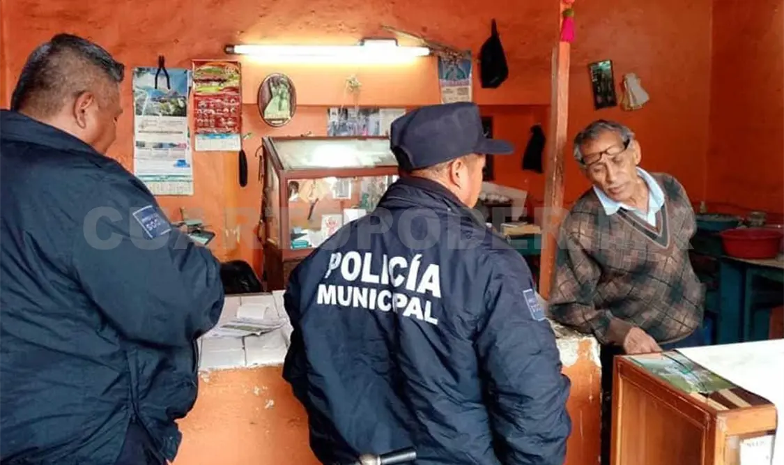 El agraviado dio parte al 911 y elementos de la Policía Municipal se presentaron para tomar conocimiento. Juan Orel / CP