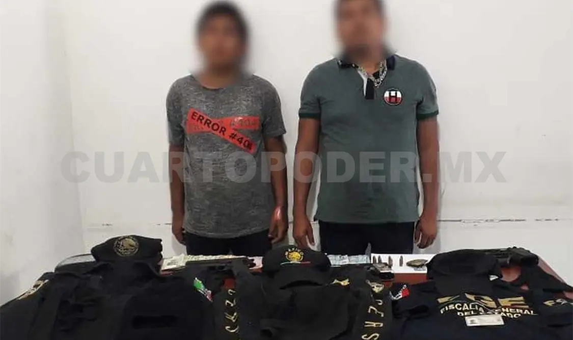 Las dos personas fueron aseguradas durante una persecución en el tramo carretero Tonalá-Pijijiapan. CP