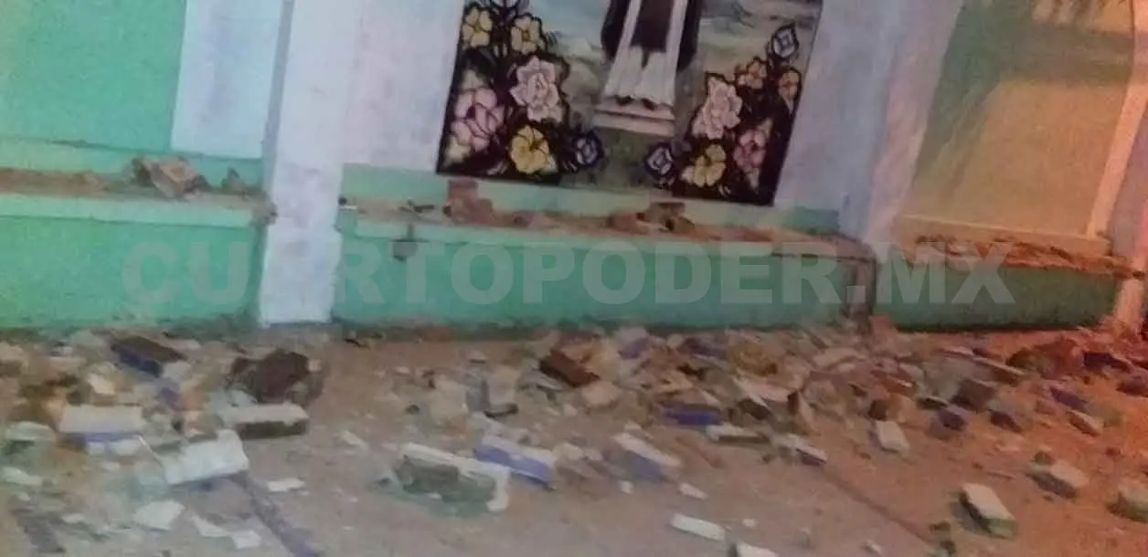 Sismo daña viviendas y edificios públicos