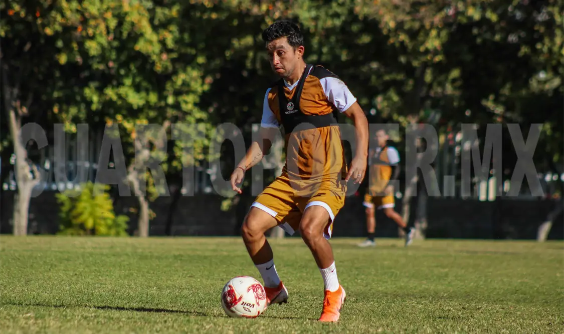 El futbolista se mostró motivado previo al encuentro contra Monarcas. Cortesía