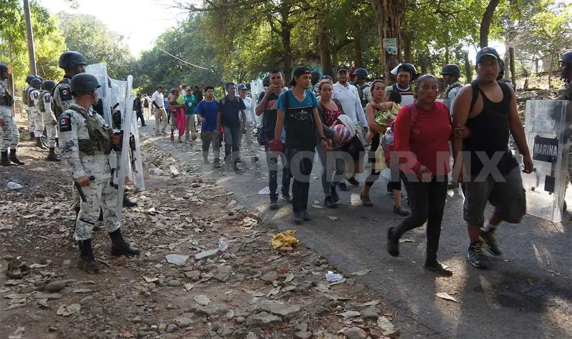 Desarticulan caravana de migrantes