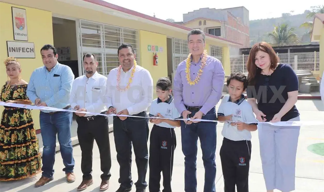 Inaugura Rutilio Escandón espacios educativos dignos y seguros