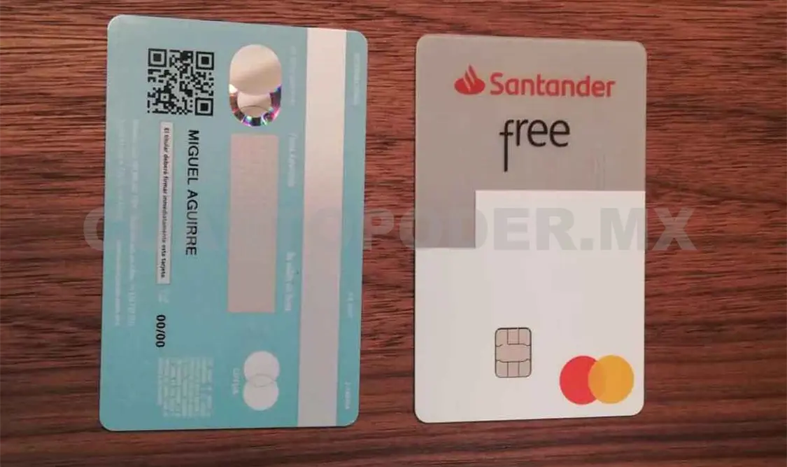 Santander borra números en tarjetas