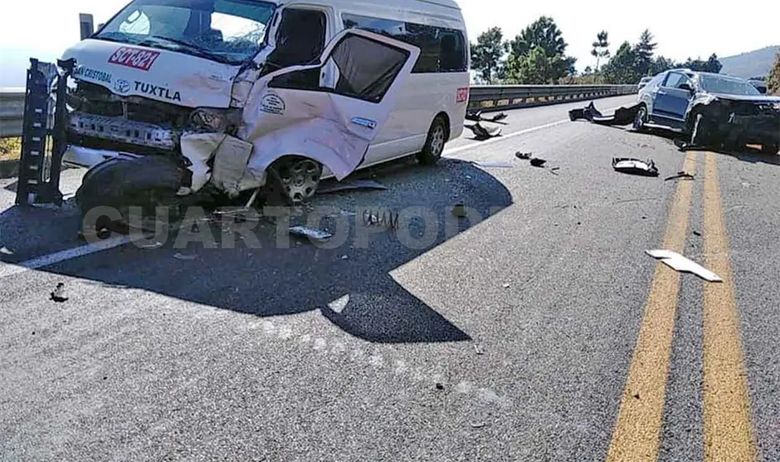 Dos lesionados en accidente carretero