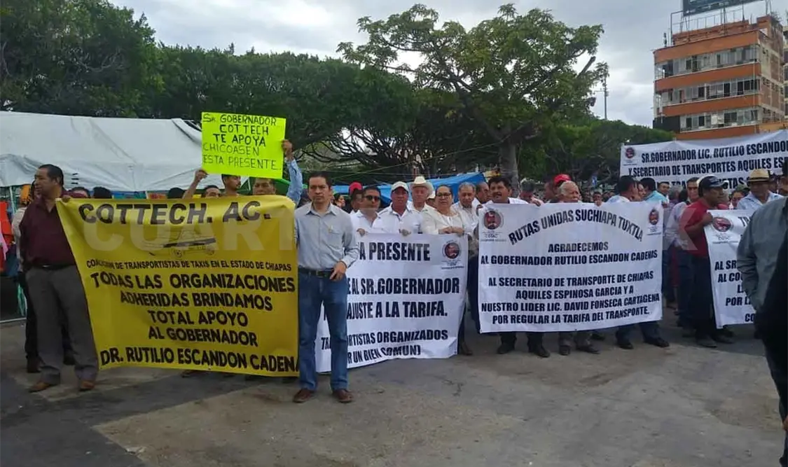 Tabulador de costos para taxis la próxima semana