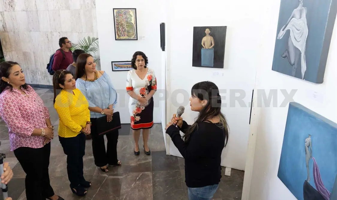 Presentan exposición pictórica en el Congreso