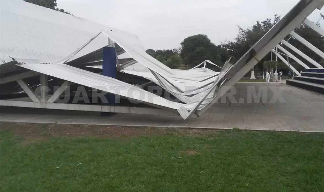 Vientos de frente frío 41 causan daños