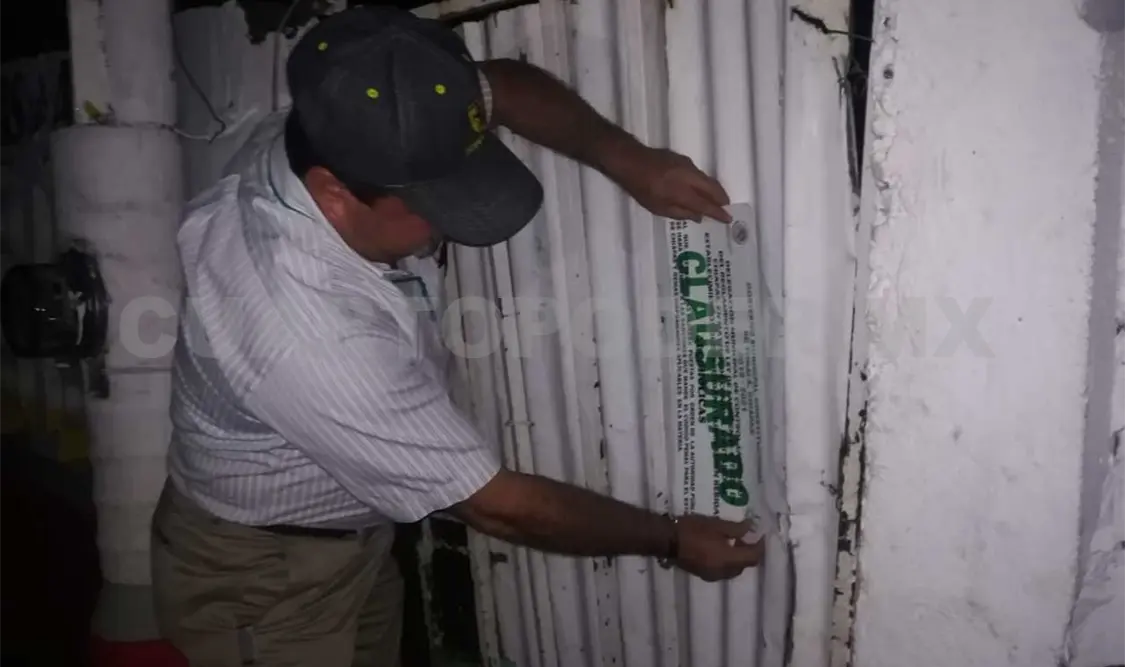 Clausuran bares y cantinas en operativo