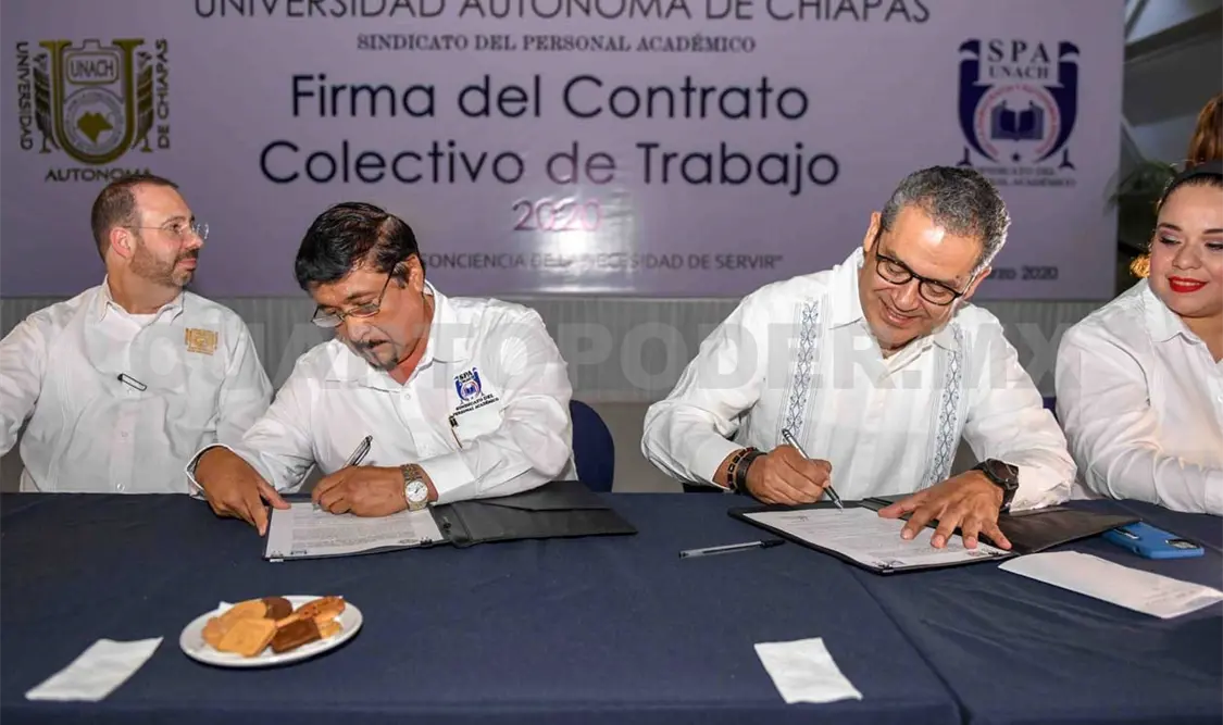 Firman Unach y el Sindicato Contrato Colectivo de Trabajo